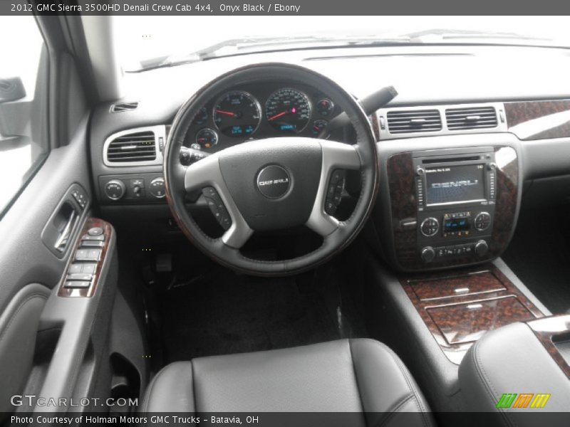 Onyx Black / Ebony 2012 GMC Sierra 3500HD Denali Crew Cab 4x4