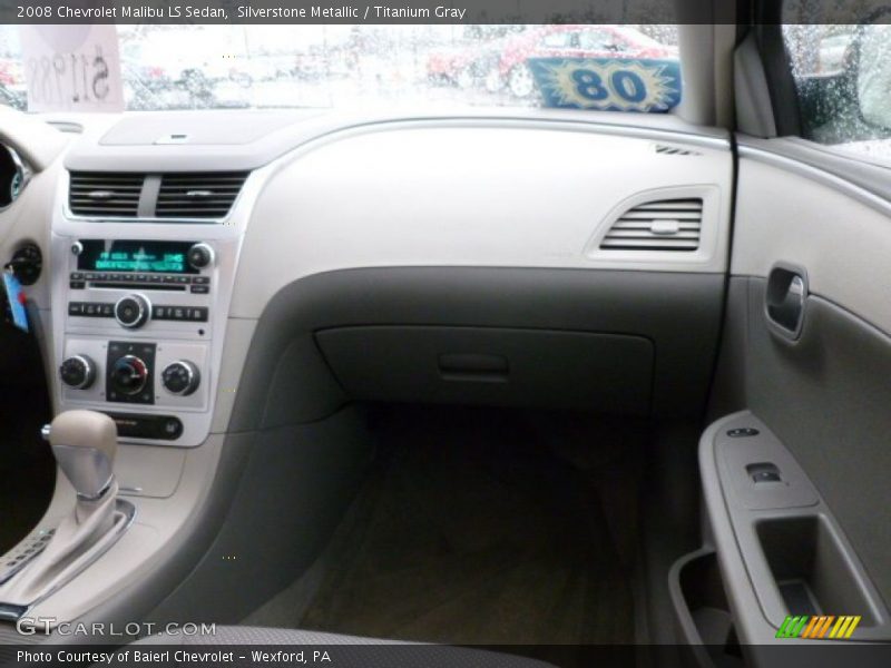 Silverstone Metallic / Titanium Gray 2008 Chevrolet Malibu LS Sedan