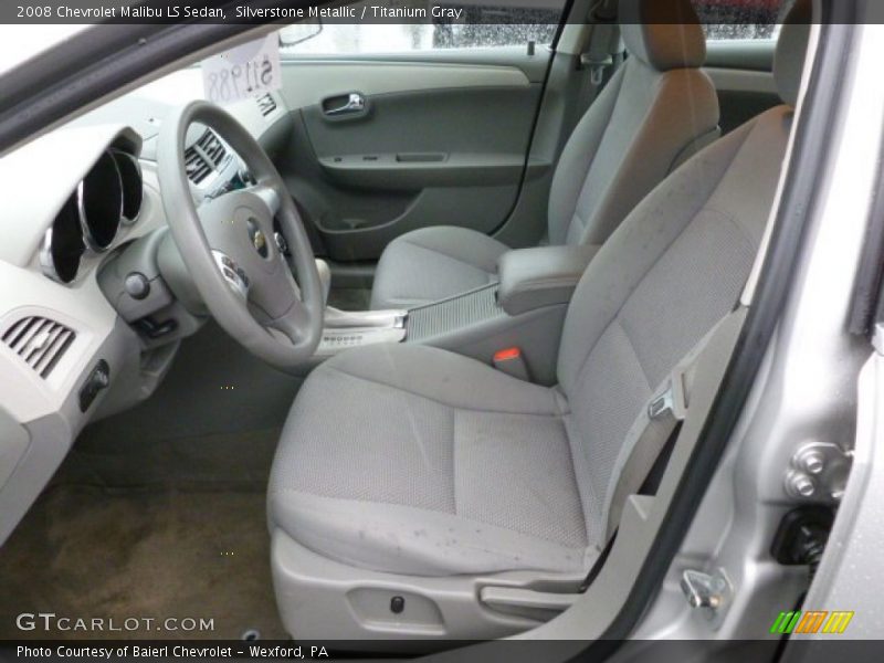 Silverstone Metallic / Titanium Gray 2008 Chevrolet Malibu LS Sedan