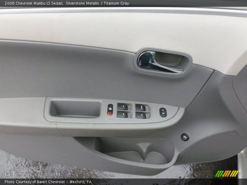 Silverstone Metallic / Titanium Gray 2008 Chevrolet Malibu LS Sedan
