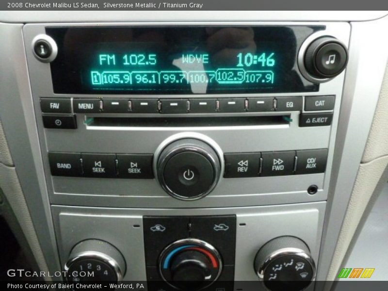 Silverstone Metallic / Titanium Gray 2008 Chevrolet Malibu LS Sedan