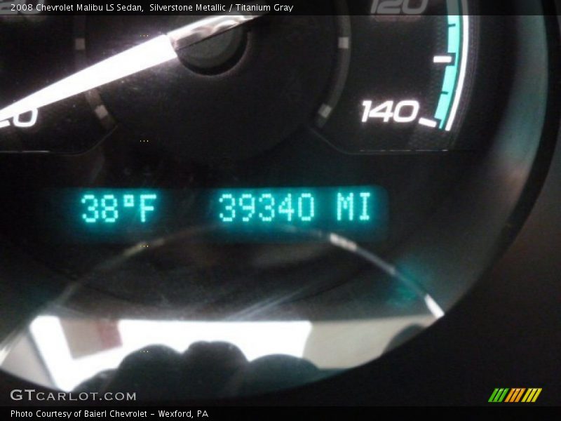 Silverstone Metallic / Titanium Gray 2008 Chevrolet Malibu LS Sedan