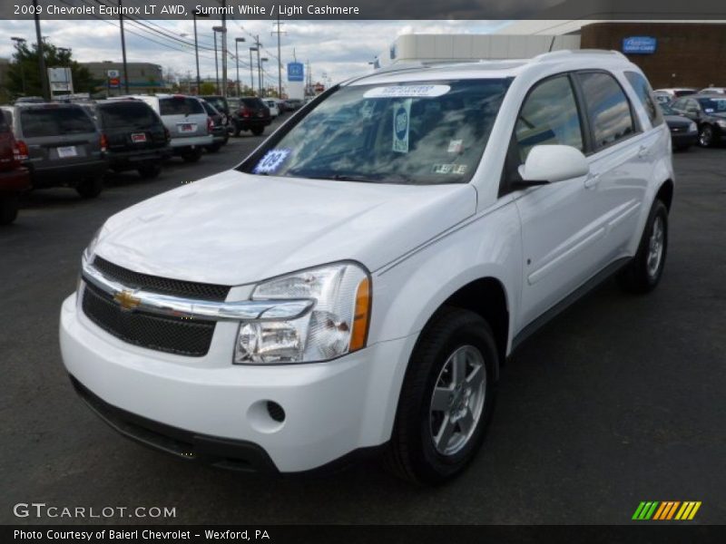 Summit White / Light Cashmere 2009 Chevrolet Equinox LT AWD