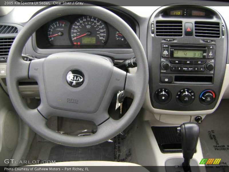 Clear Silver / Gray 2005 Kia Spectra LX Sedan