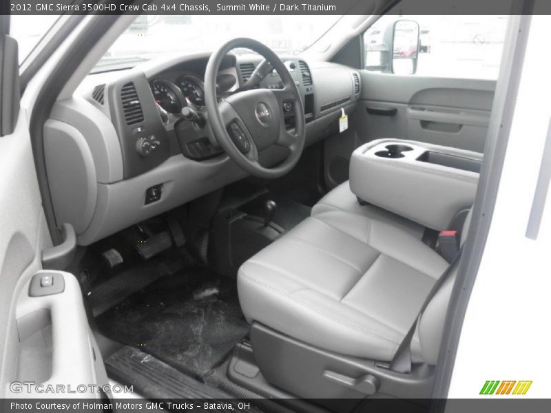 Summit White / Dark Titanium 2012 GMC Sierra 3500HD Crew Cab 4x4 Chassis