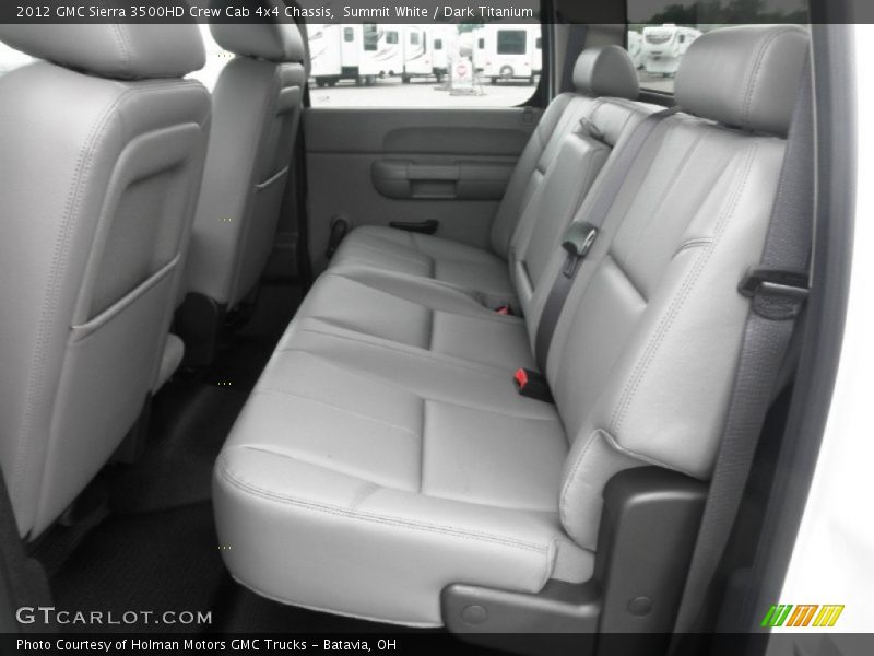 Summit White / Dark Titanium 2012 GMC Sierra 3500HD Crew Cab 4x4 Chassis