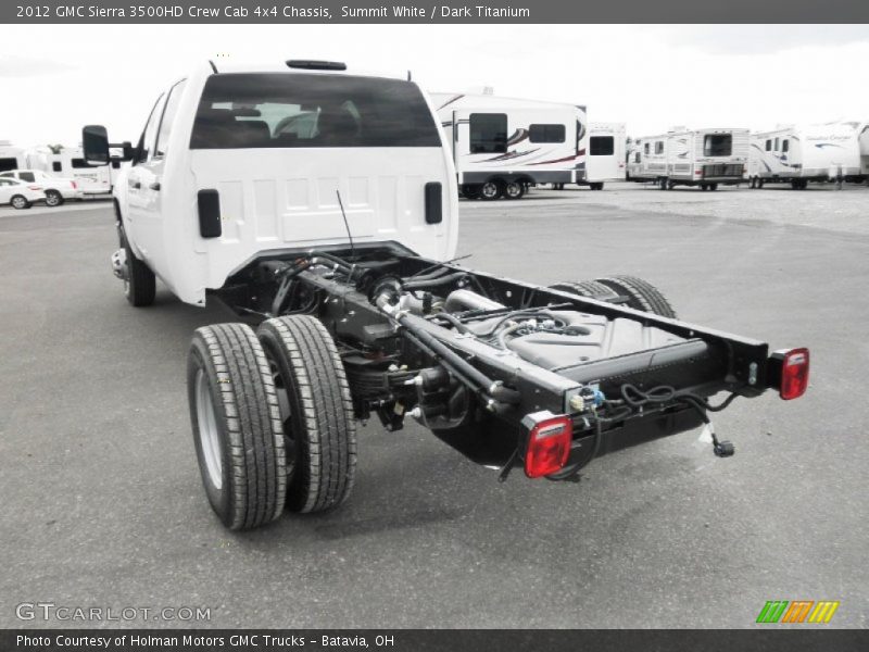Summit White / Dark Titanium 2012 GMC Sierra 3500HD Crew Cab 4x4 Chassis