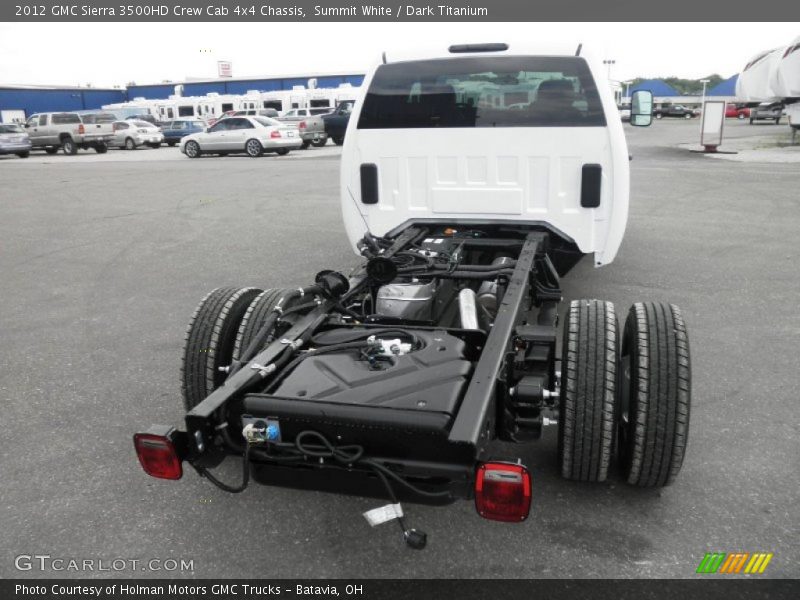 Summit White / Dark Titanium 2012 GMC Sierra 3500HD Crew Cab 4x4 Chassis