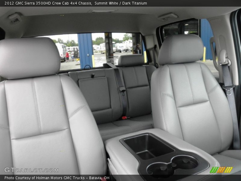 Summit White / Dark Titanium 2012 GMC Sierra 3500HD Crew Cab 4x4 Chassis