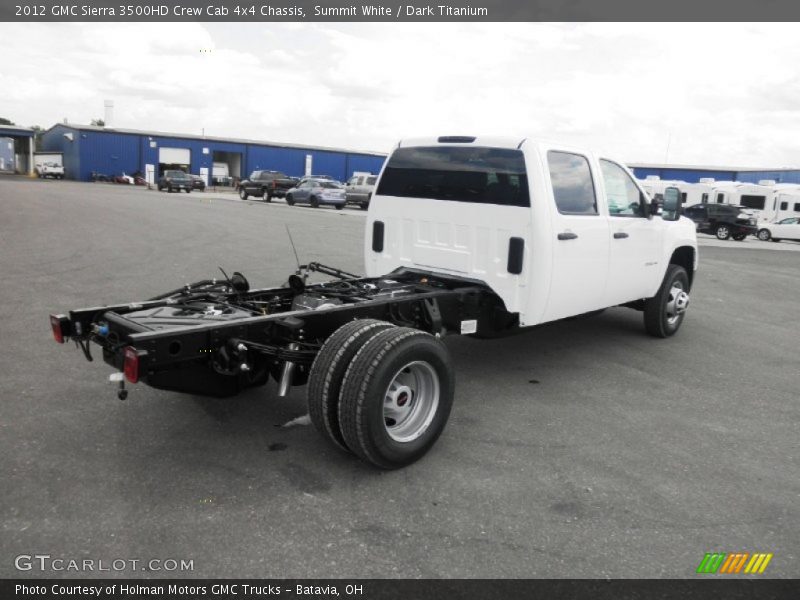 Summit White / Dark Titanium 2012 GMC Sierra 3500HD Crew Cab 4x4 Chassis