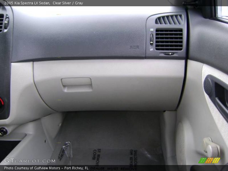 Clear Silver / Gray 2005 Kia Spectra LX Sedan