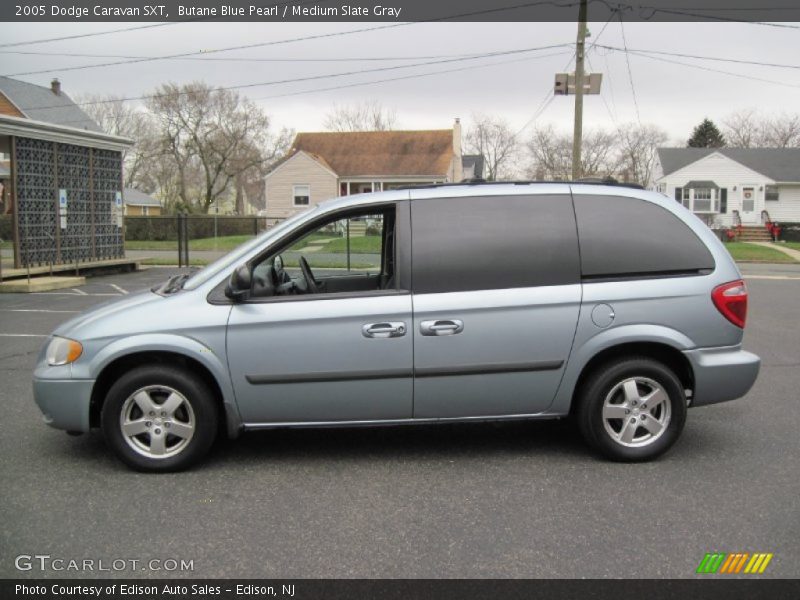 Butane Blue Pearl / Medium Slate Gray 2005 Dodge Caravan SXT