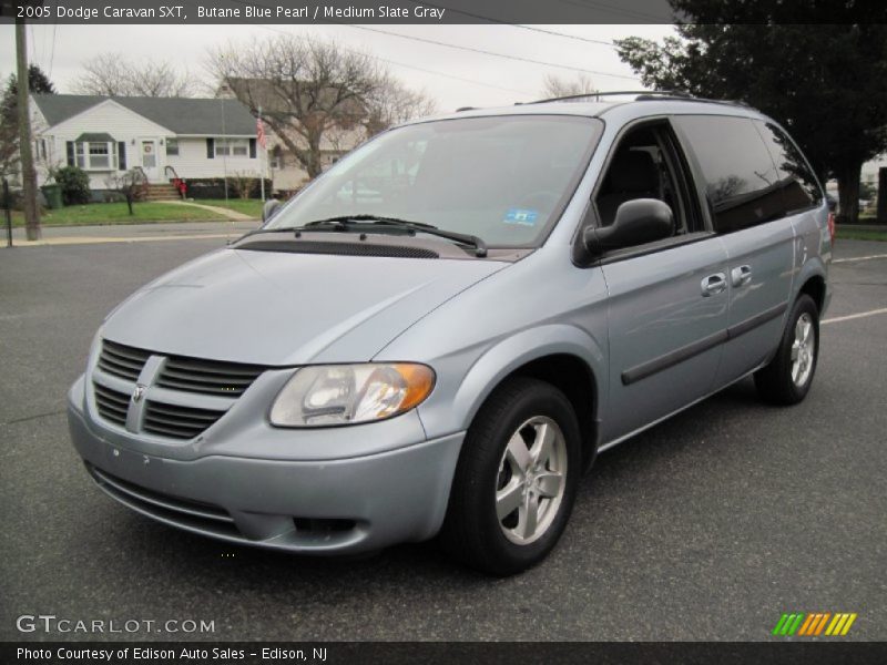 Butane Blue Pearl / Medium Slate Gray 2005 Dodge Caravan SXT