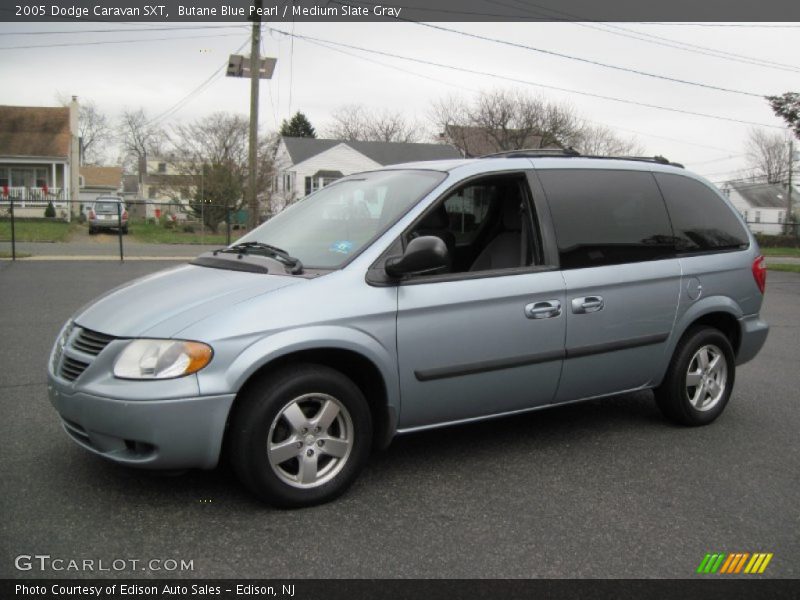 Butane Blue Pearl / Medium Slate Gray 2005 Dodge Caravan SXT