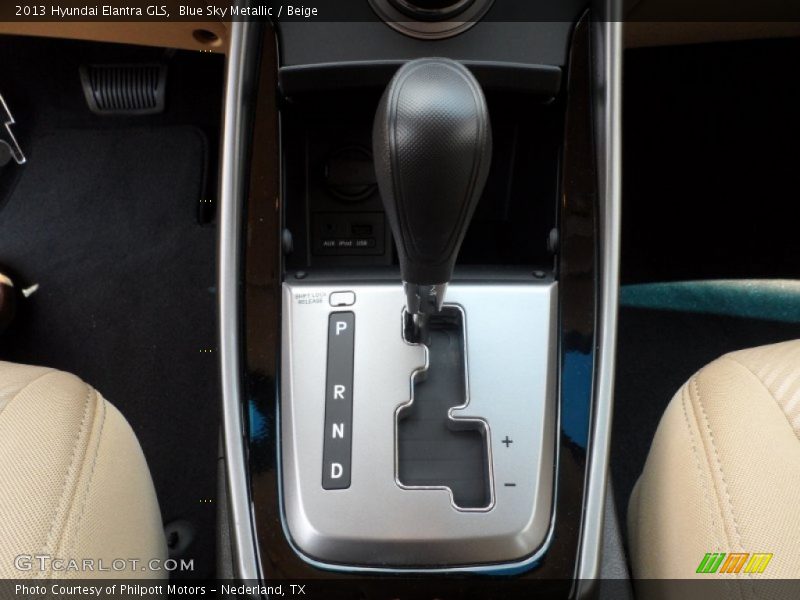 Blue Sky Metallic / Beige 2013 Hyundai Elantra GLS