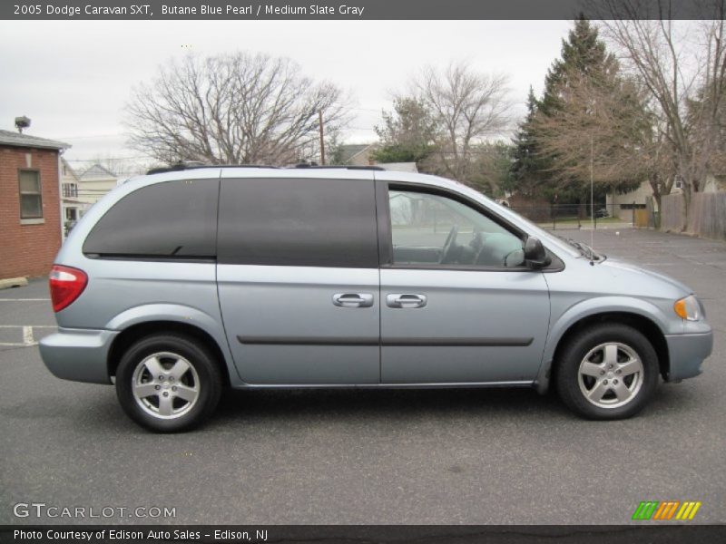 Butane Blue Pearl / Medium Slate Gray 2005 Dodge Caravan SXT