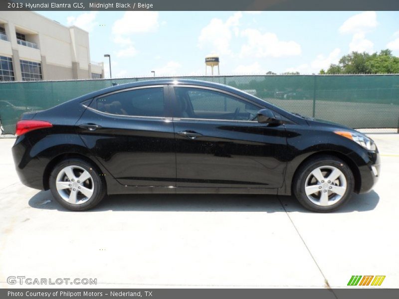 Midnight Black / Beige 2013 Hyundai Elantra GLS