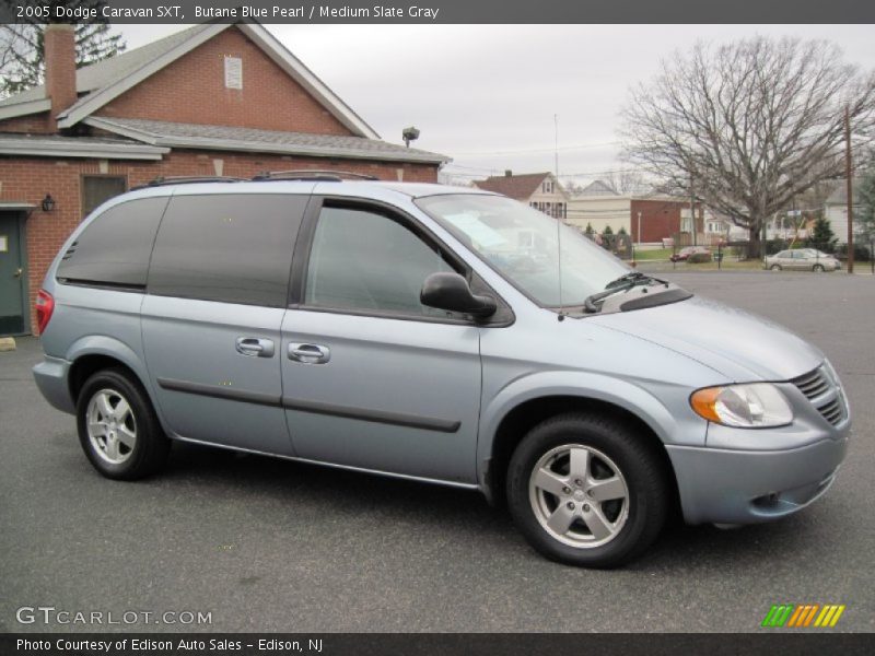 Butane Blue Pearl / Medium Slate Gray 2005 Dodge Caravan SXT