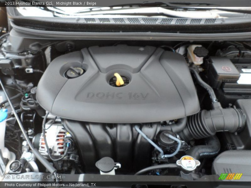 Midnight Black / Beige 2013 Hyundai Elantra GLS