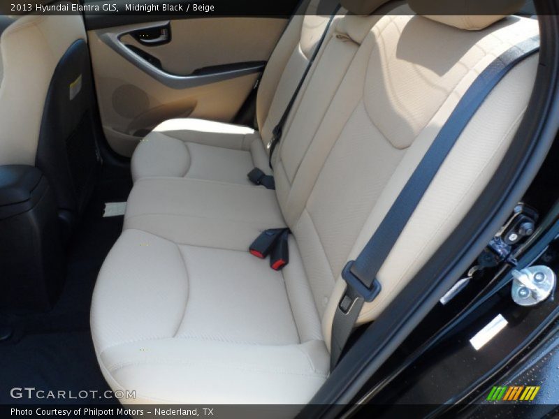 Midnight Black / Beige 2013 Hyundai Elantra GLS