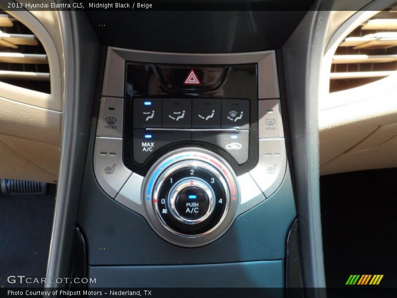Midnight Black / Beige 2013 Hyundai Elantra GLS