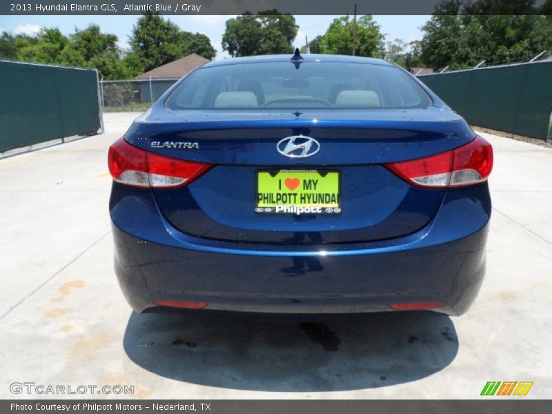 Atlantic Blue / Gray 2013 Hyundai Elantra GLS