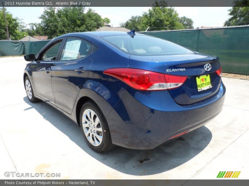 Atlantic Blue / Gray 2013 Hyundai Elantra GLS