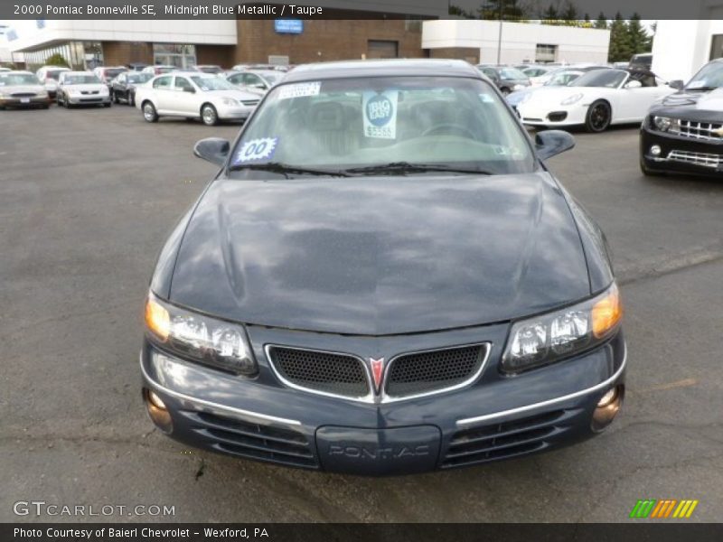 Midnight Blue Metallic / Taupe 2000 Pontiac Bonneville SE
