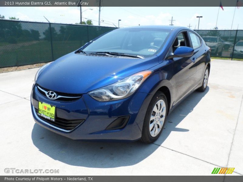 Atlantic Blue / Gray 2013 Hyundai Elantra GLS