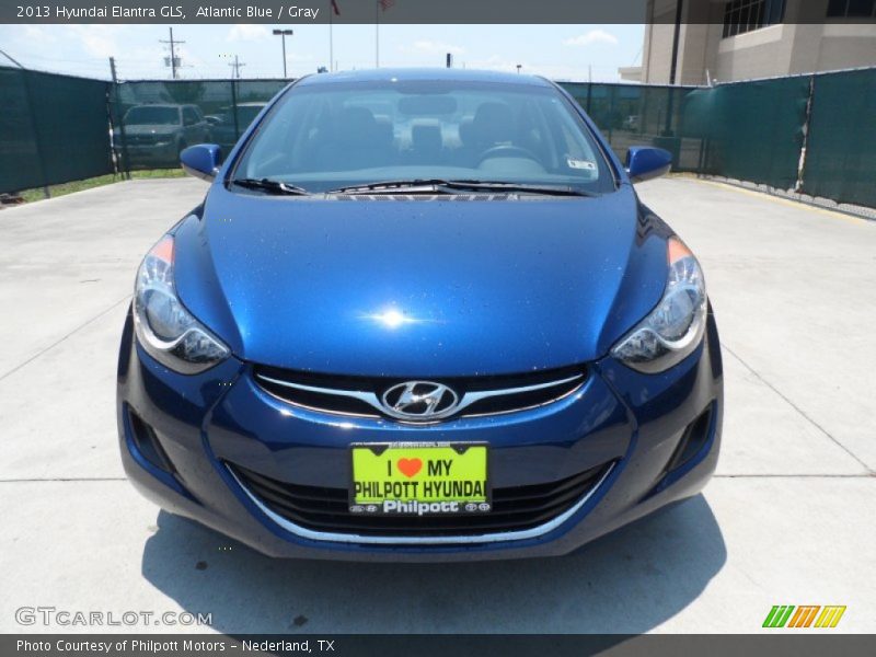 Atlantic Blue / Gray 2013 Hyundai Elantra GLS