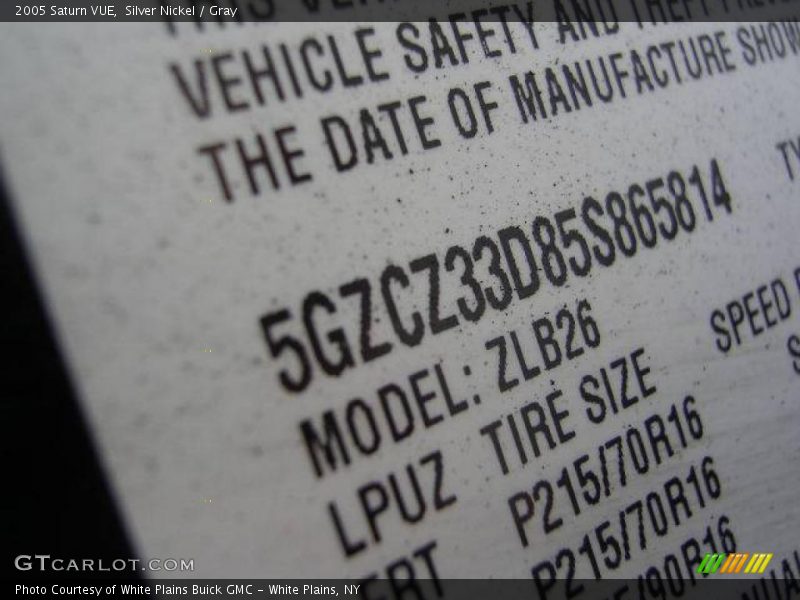 Silver Nickel / Gray 2005 Saturn VUE