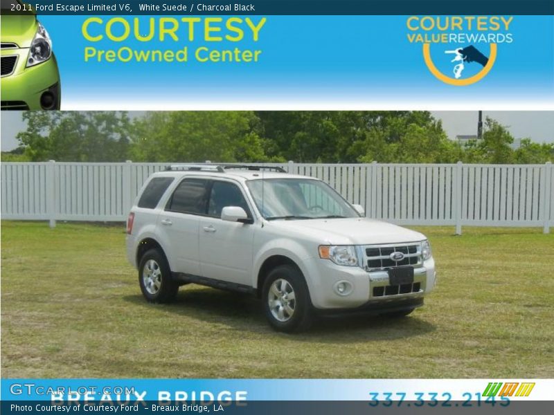 White Suede / Charcoal Black 2011 Ford Escape Limited V6