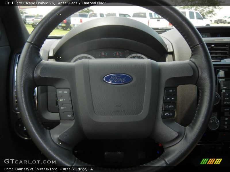 White Suede / Charcoal Black 2011 Ford Escape Limited V6
