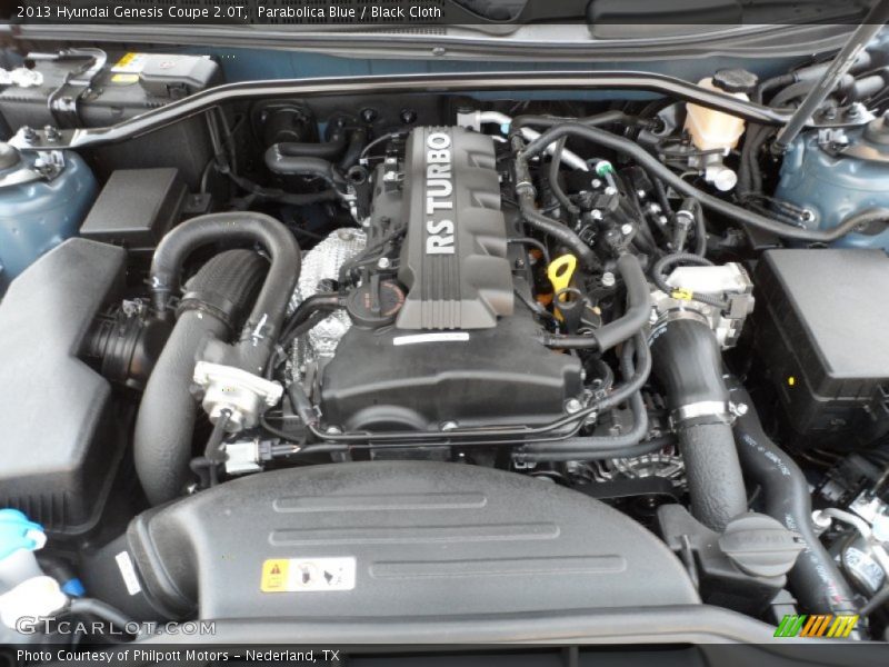 2013 Genesis Coupe 2.0T Engine - 2.0 Liter Twin-Scroll Turbocharged DOHC 16-Valve Dual-CVVT 4 Cylinder