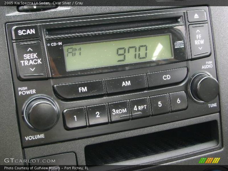 Clear Silver / Gray 2005 Kia Spectra LX Sedan