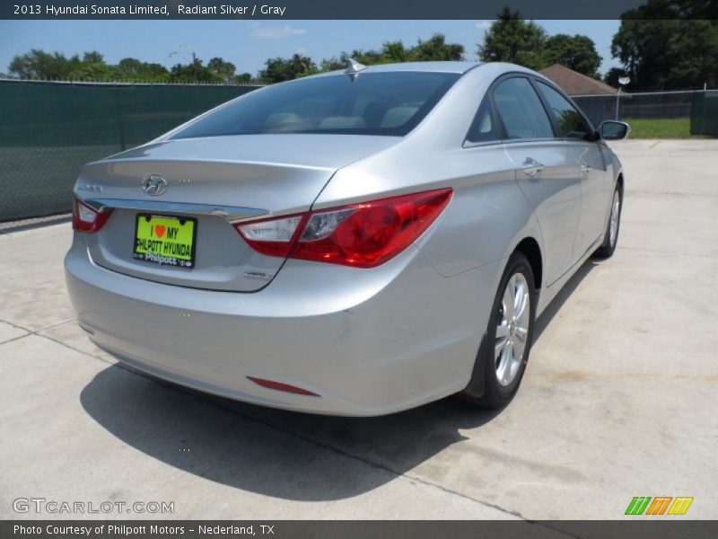 Radiant Silver / Gray 2013 Hyundai Sonata Limited