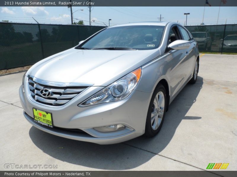 Radiant Silver / Gray 2013 Hyundai Sonata Limited