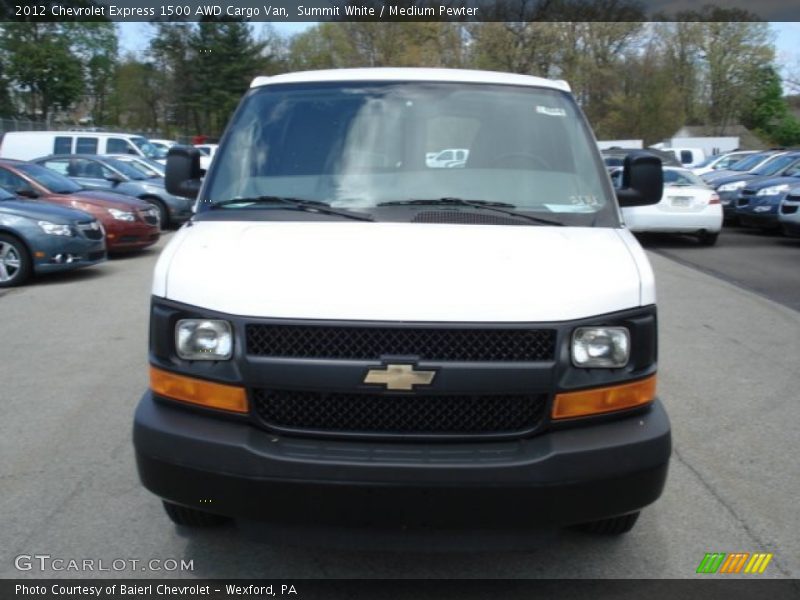 Summit White / Medium Pewter 2012 Chevrolet Express 1500 AWD Cargo Van
