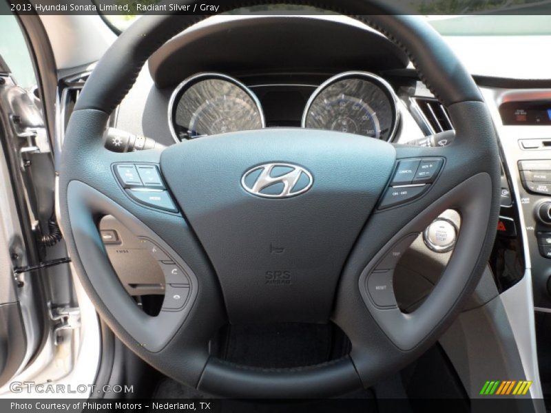Radiant Silver / Gray 2013 Hyundai Sonata Limited