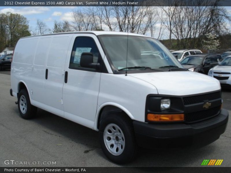 Front 3/4 View of 2012 Express 1500 AWD Cargo Van