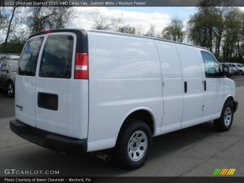Summit White / Medium Pewter 2012 Chevrolet Express 1500 AWD Cargo Van