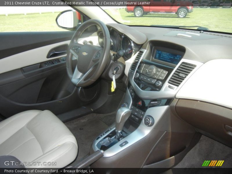 Crystal Red Metallic Tintcoat / Cocoa/Light Neutral Leather 2011 Chevrolet Cruze LTZ