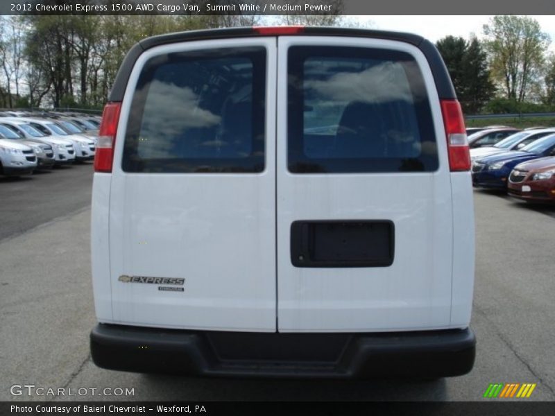 Summit White / Medium Pewter 2012 Chevrolet Express 1500 AWD Cargo Van