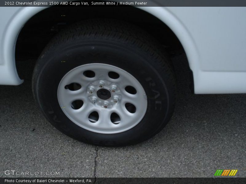 Summit White / Medium Pewter 2012 Chevrolet Express 1500 AWD Cargo Van