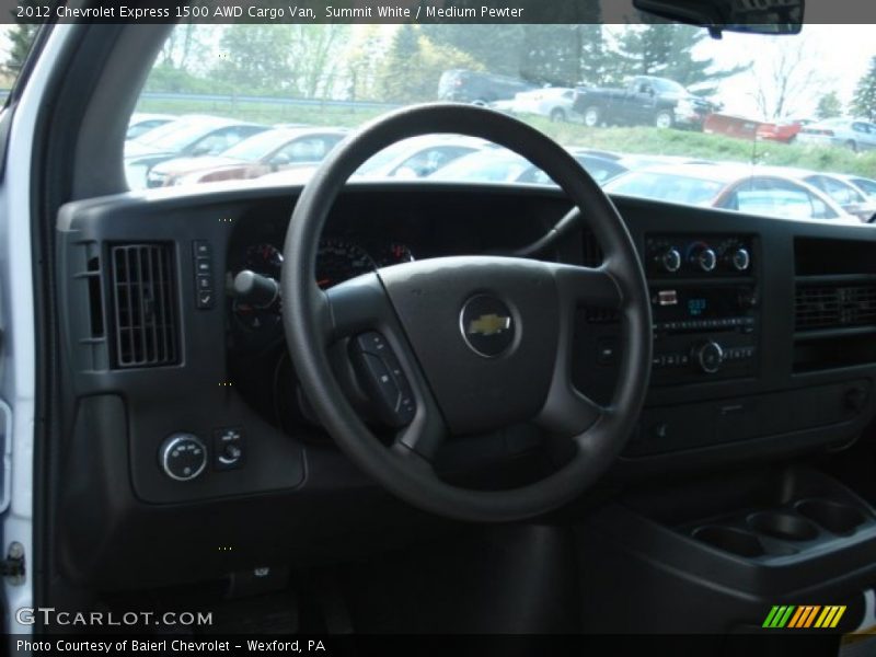 Summit White / Medium Pewter 2012 Chevrolet Express 1500 AWD Cargo Van