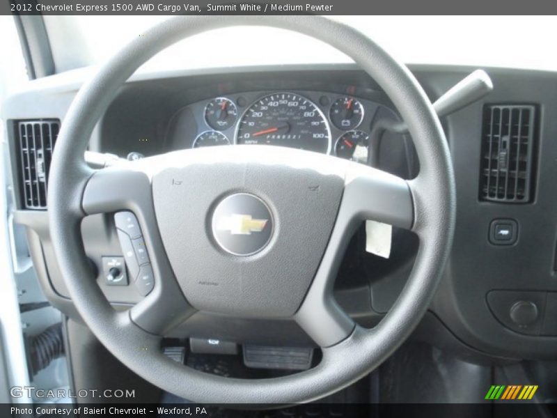 Summit White / Medium Pewter 2012 Chevrolet Express 1500 AWD Cargo Van