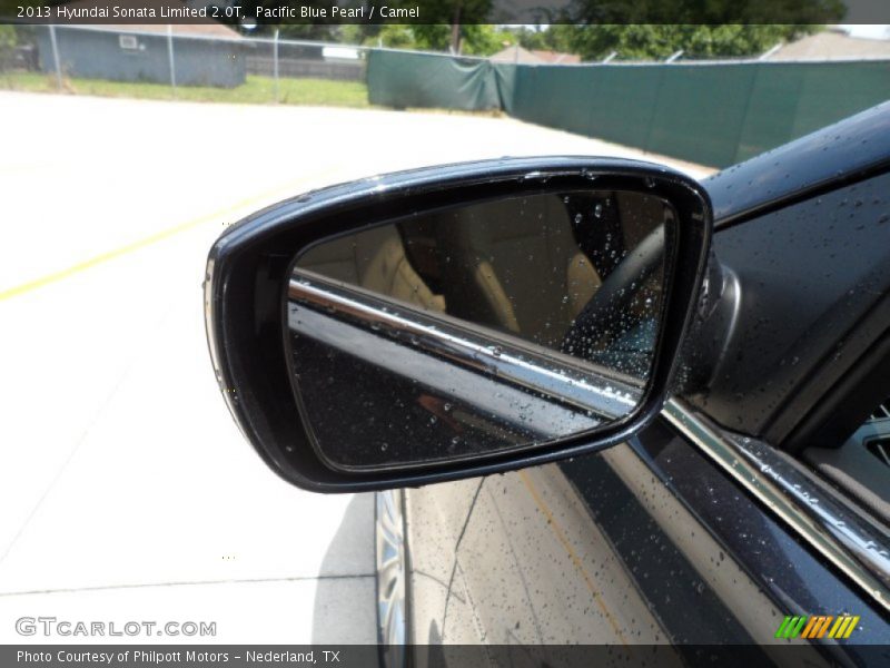 Pacific Blue Pearl / Camel 2013 Hyundai Sonata Limited 2.0T