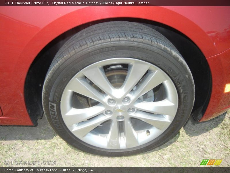 Crystal Red Metallic Tintcoat / Cocoa/Light Neutral Leather 2011 Chevrolet Cruze LTZ