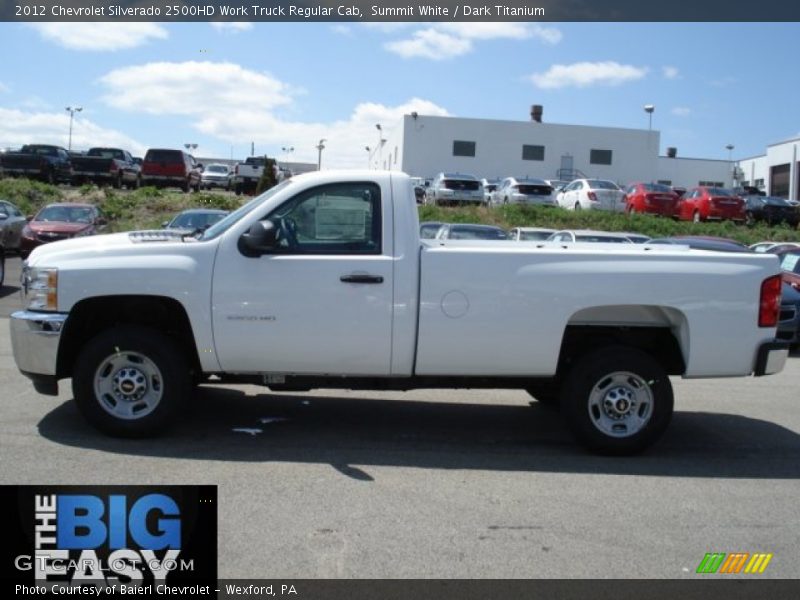 Summit White / Dark Titanium 2012 Chevrolet Silverado 2500HD Work Truck Regular Cab