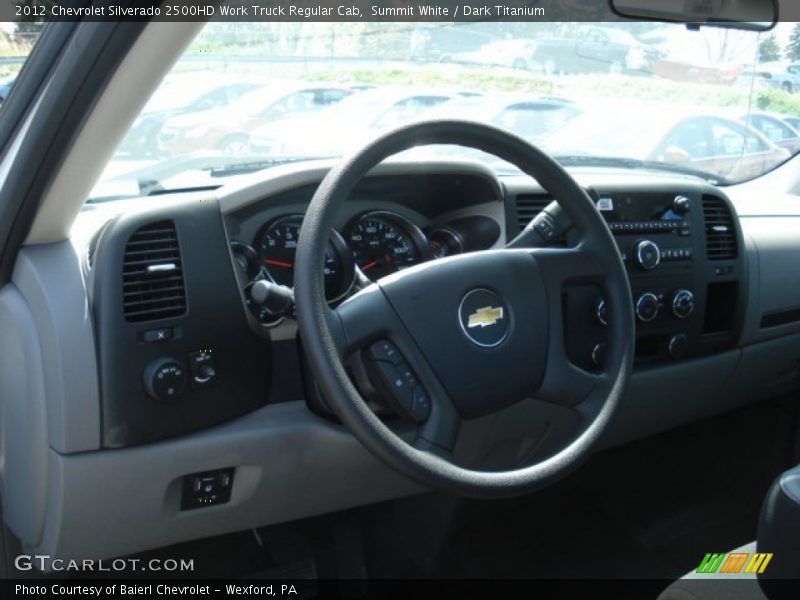Summit White / Dark Titanium 2012 Chevrolet Silverado 2500HD Work Truck Regular Cab